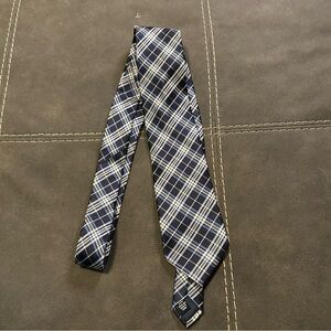 Jos. A. Bank Navy and White Checkered Tie